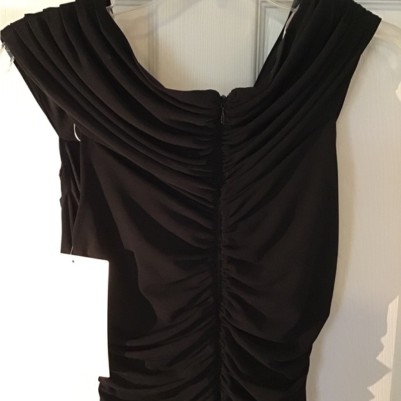 Boston Proper Jeweled Ruched Dress Proper Black - Picture 7 of 11